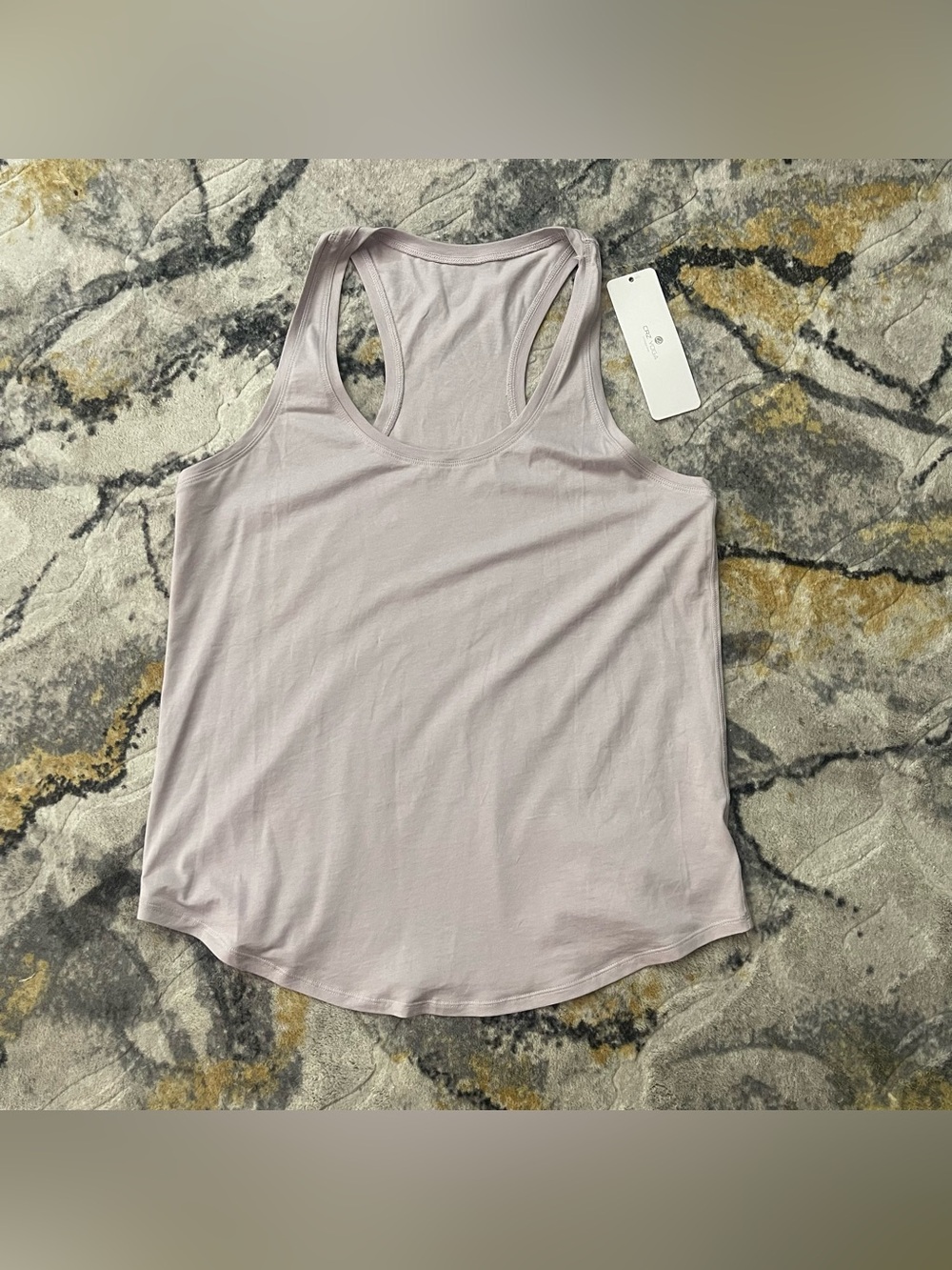 CRZ YOGA Women's Pale Lavender Racerback Tank Top